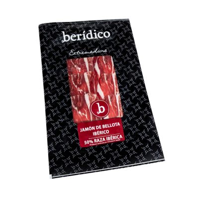 Jamón de Bellota, 50% raza Ibérica. Sobre de 100 g.